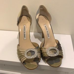 Manolo Blahnik Sedaraby D’orsay Heels Camo